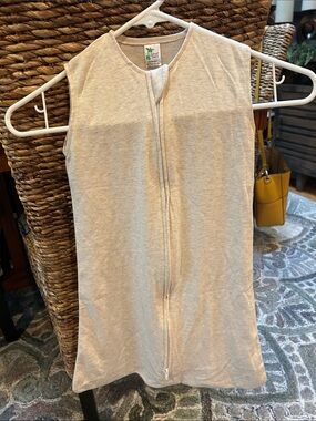 Laughing Giraffe Sleeveless Zip Sleep Sack - Light Heather 0-4 mths